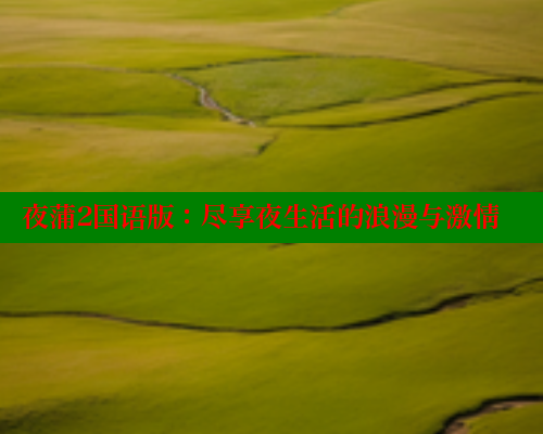夜蒲2国语版:尽享夜生活的浪漫与激情 欲漫涩官网 第1张 夜蒲2国语版:尽享夜生活的浪漫与激情 欲漫涩官网 第1张
